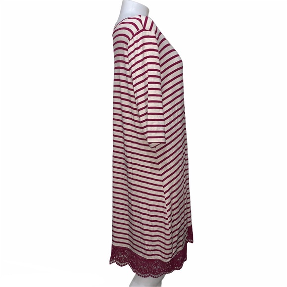 Red Camel Heirloom Romance Striped Shift Dress with Coordinating Leggings XL - Picture 3 of 11